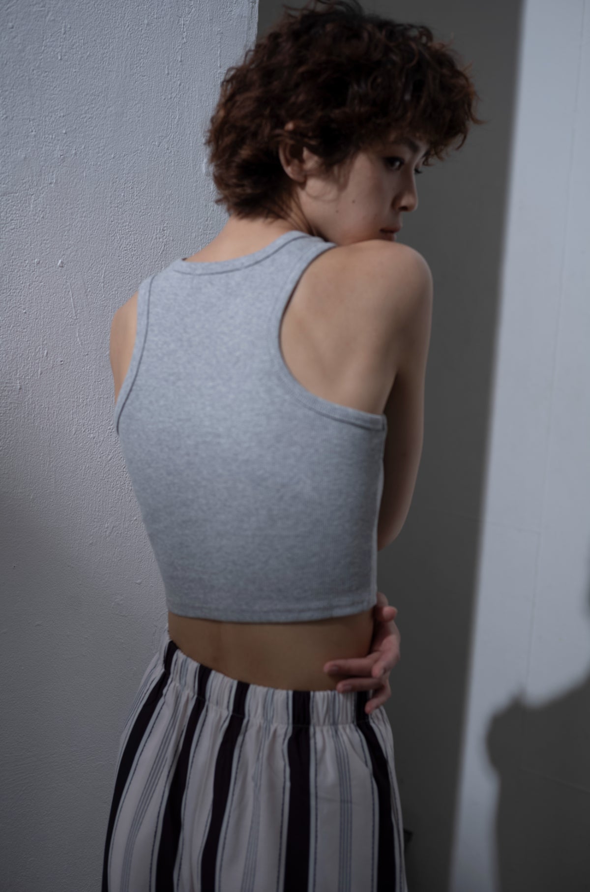 rib cropped tank