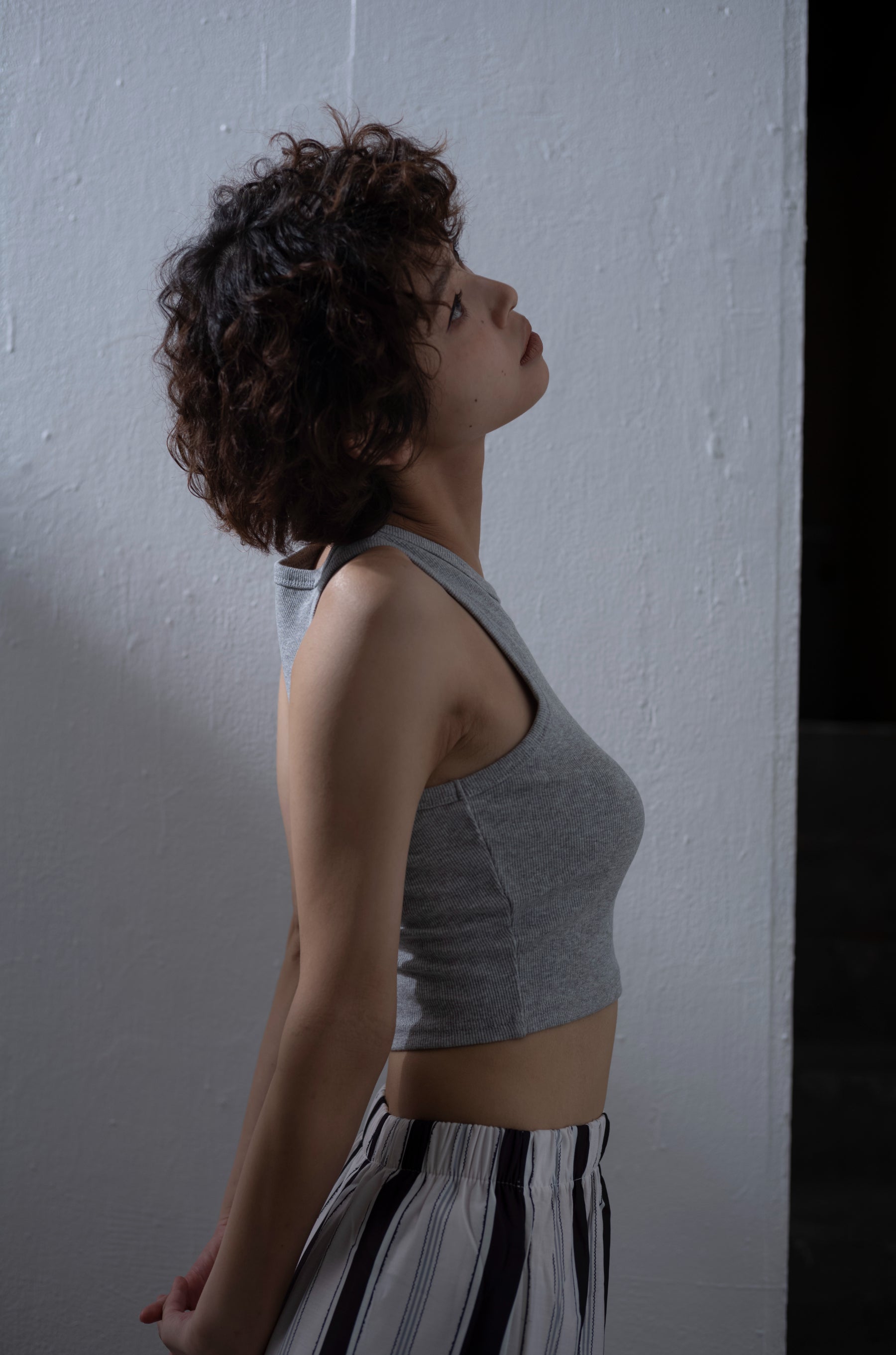 rib cropped tank