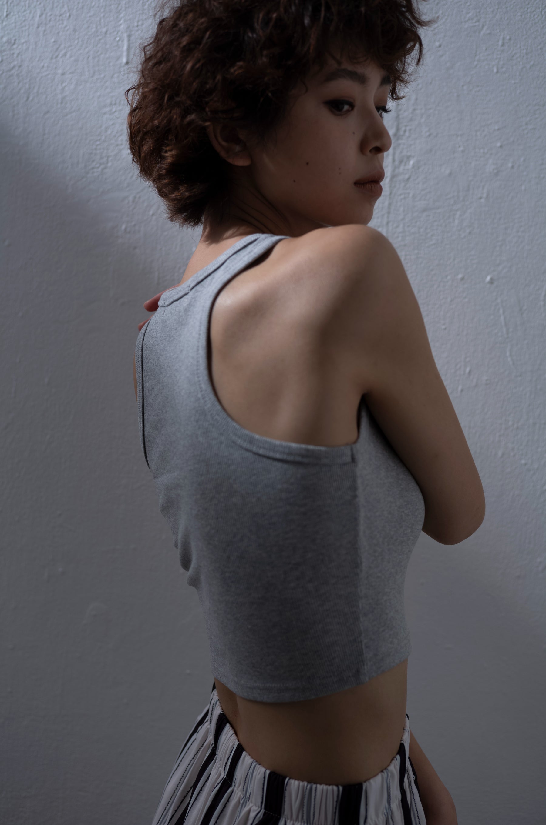 rib cropped tank