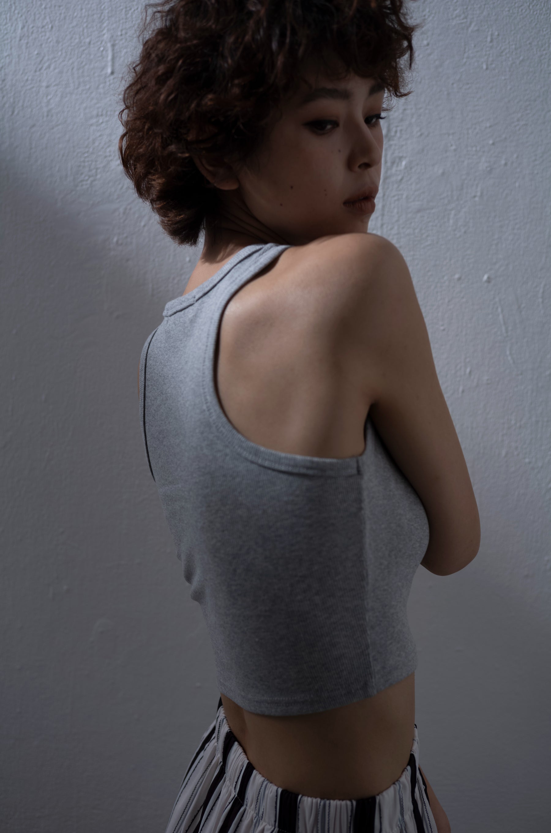 rib cropped tank