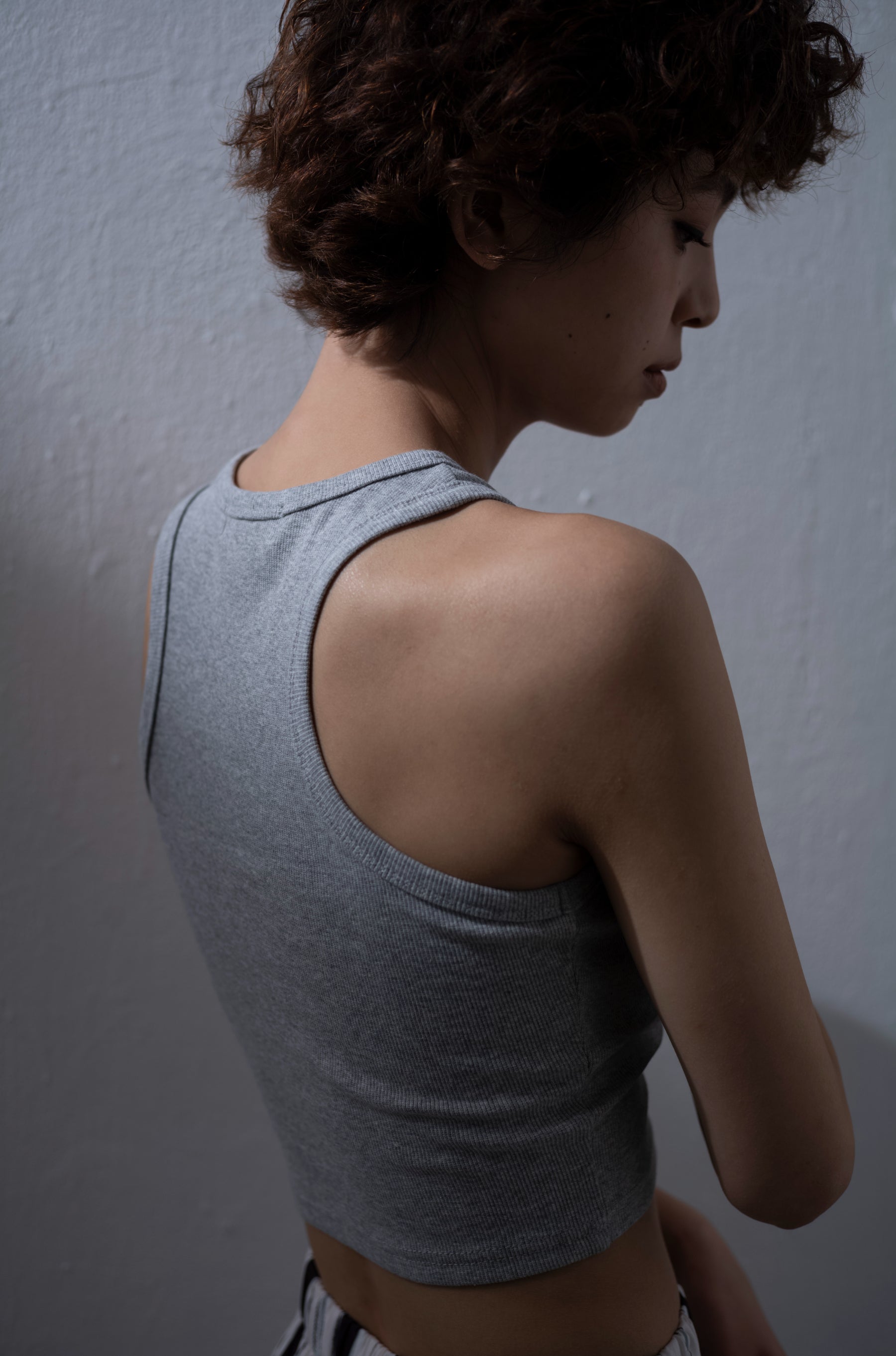 rib cropped tank