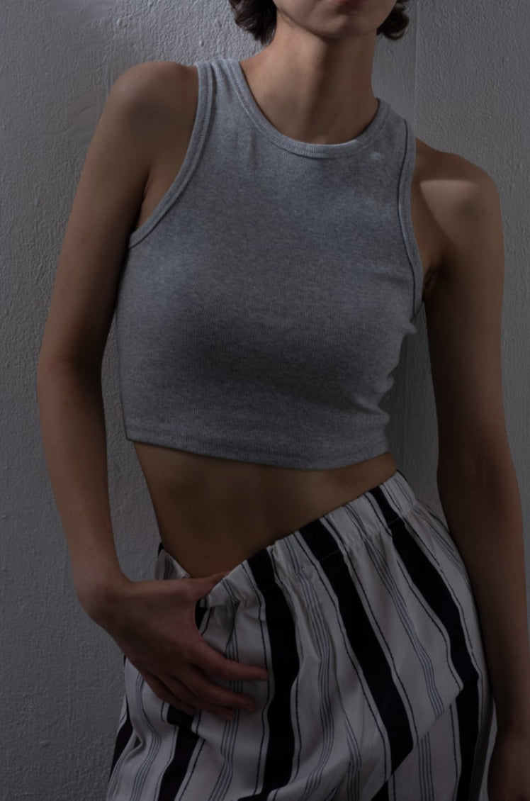 rib cropped tank