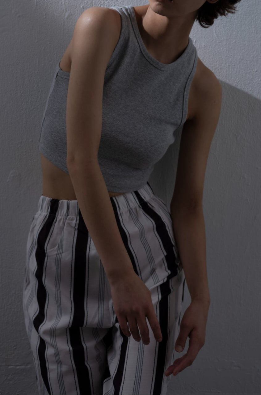rib cropped tank