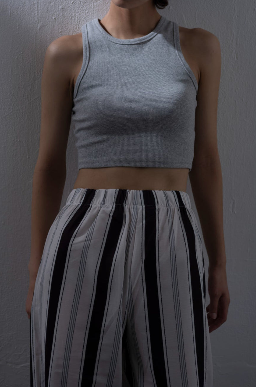 rib cropped tank
