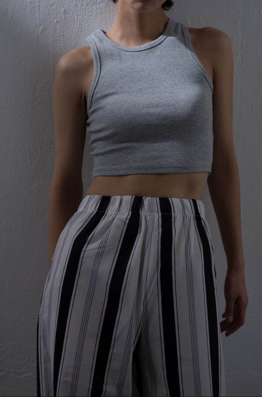 rib cropped tank
