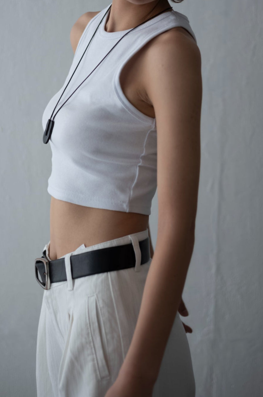 rib cropped tank