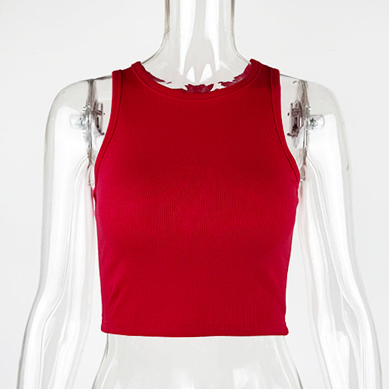 rib cropped tank