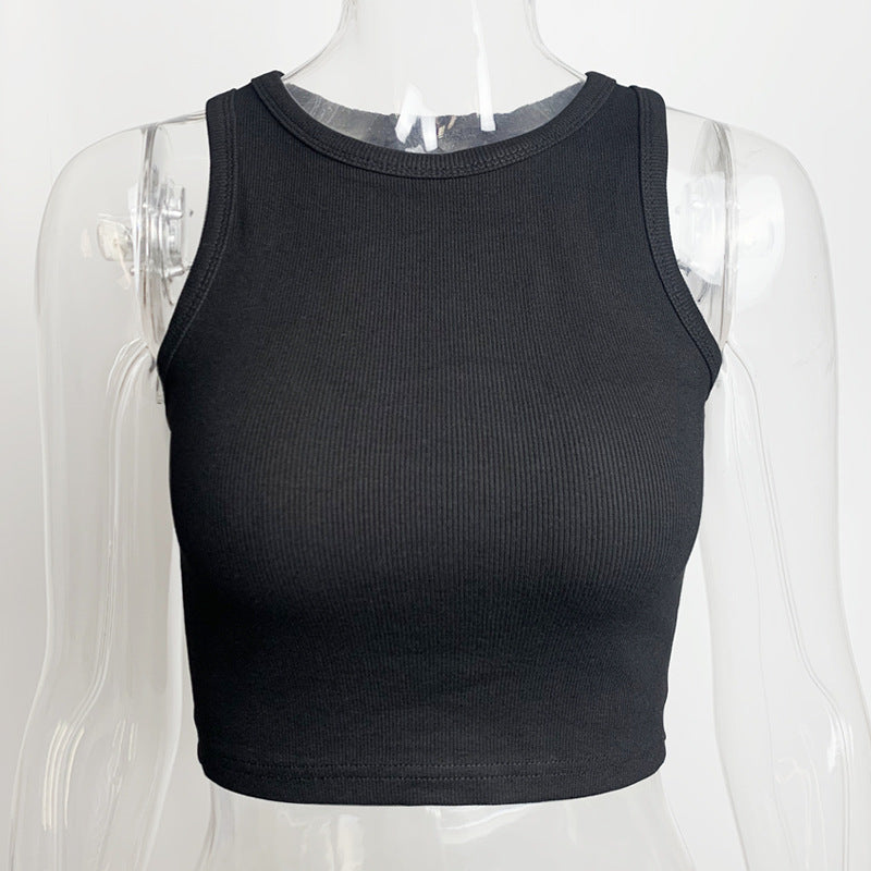rib cropped tank