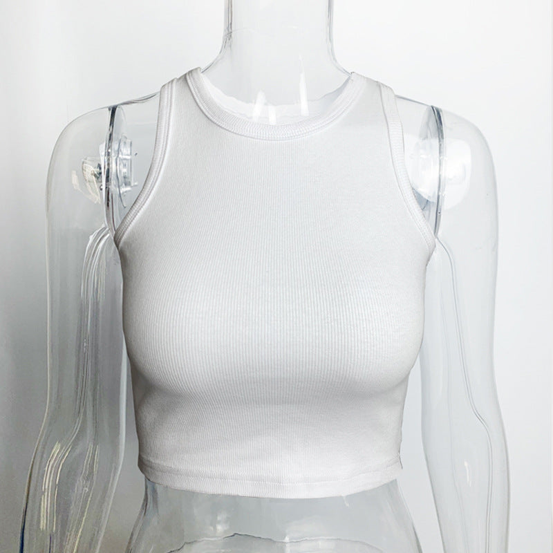 rib cropped tank