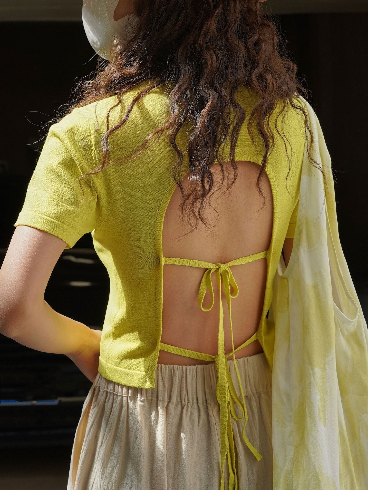 Back open summer knit