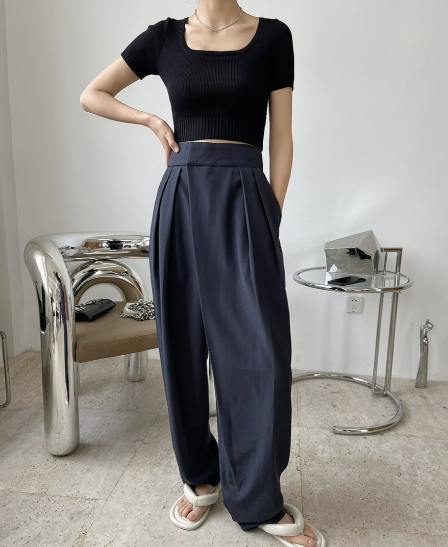 夏季短版針織衫