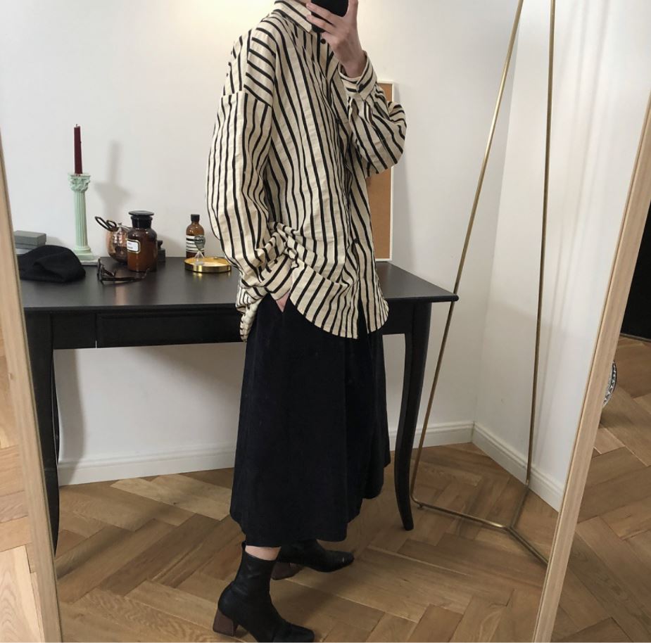 Heavy cotton stripe shirts