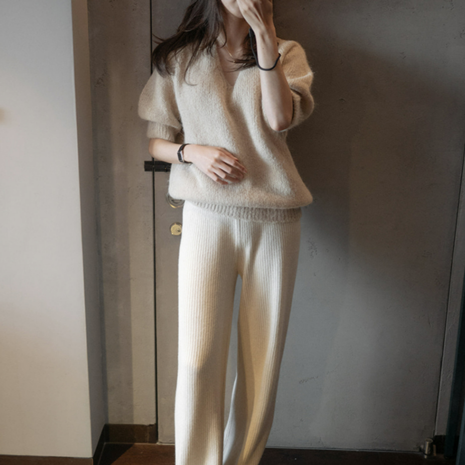 soft knit pants
