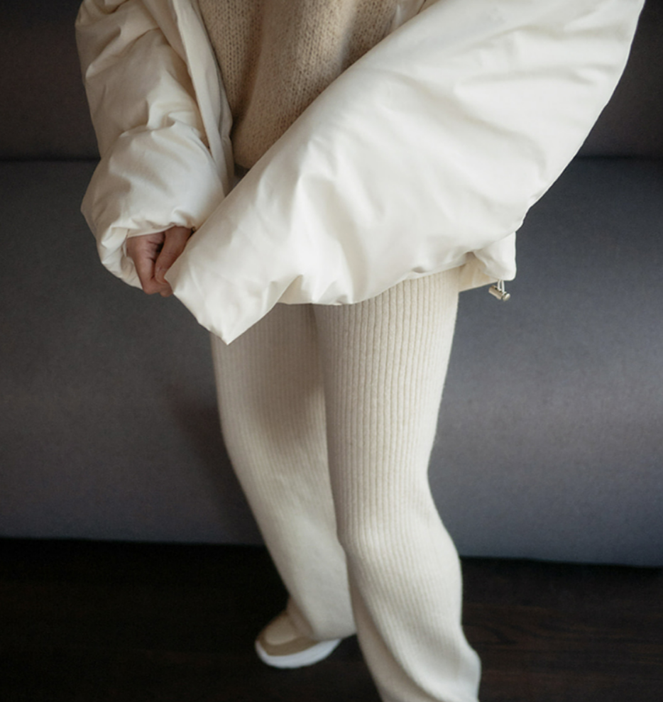 soft knit pants