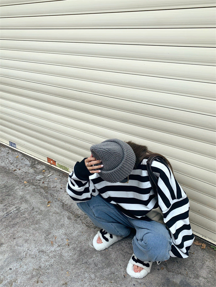 Big border cotton shirts