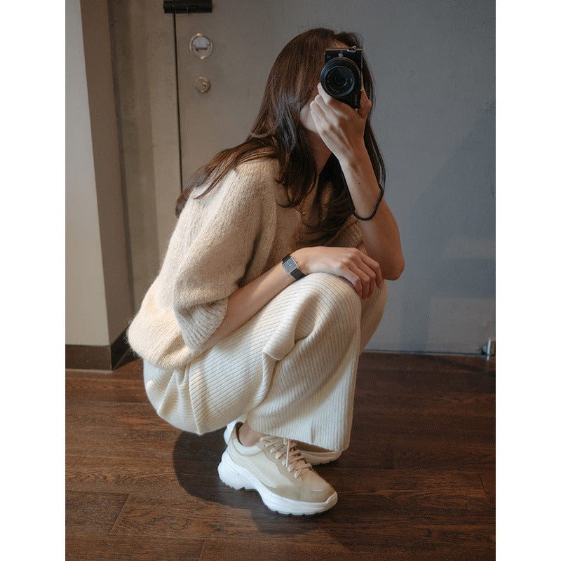 soft knit pants
