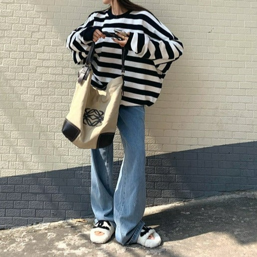 Big border cotton shirts