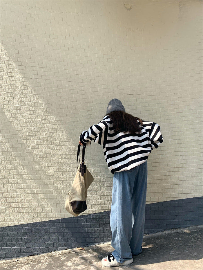 Big border cotton shirts