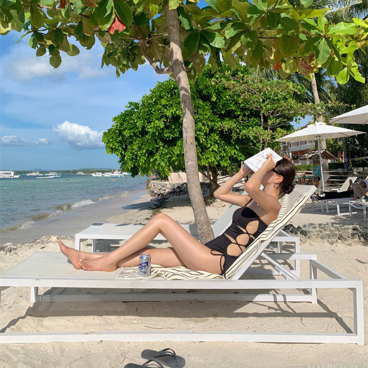 Asymmetric Cut-Out One Shoulder Swimsuit