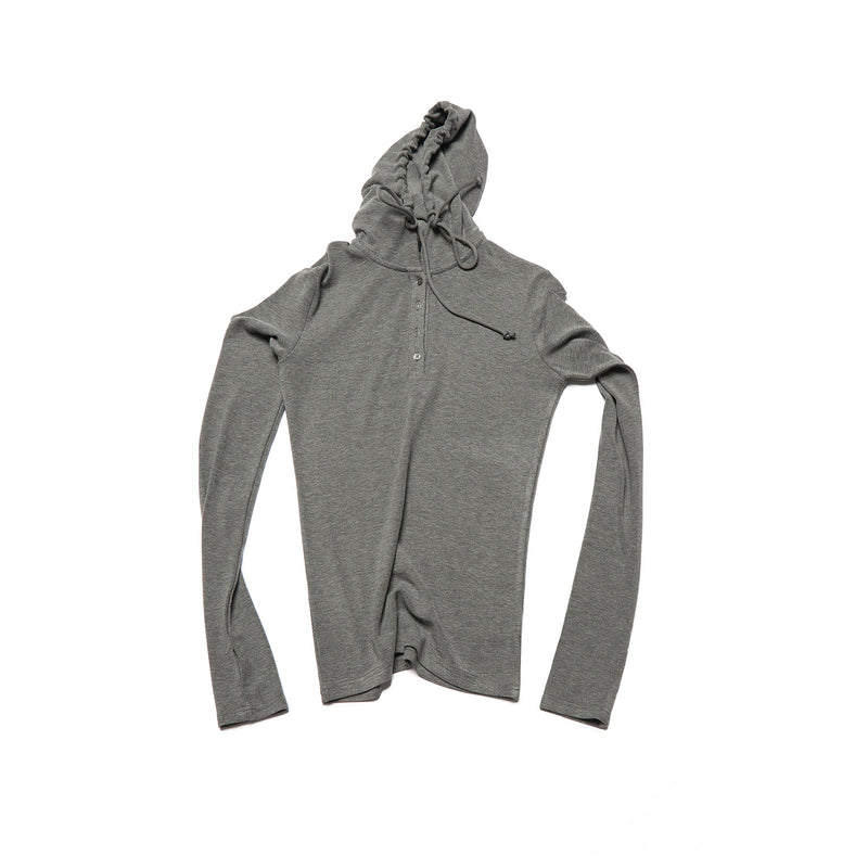 Wool-Blend Hooded Top