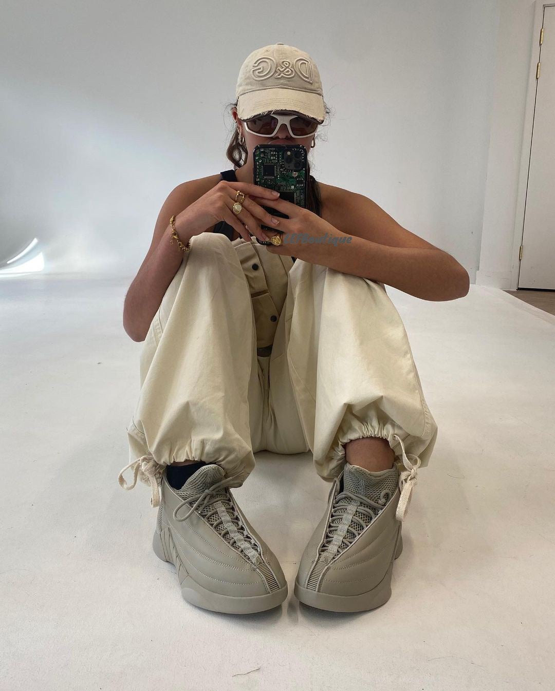 Loose cotton pants