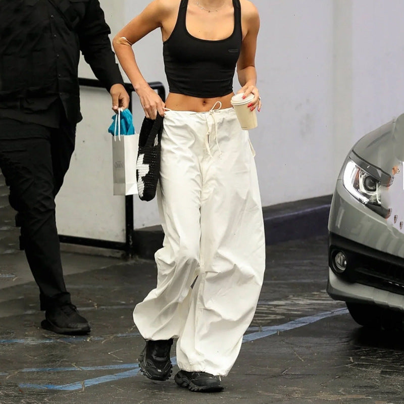 Loose cotton pants