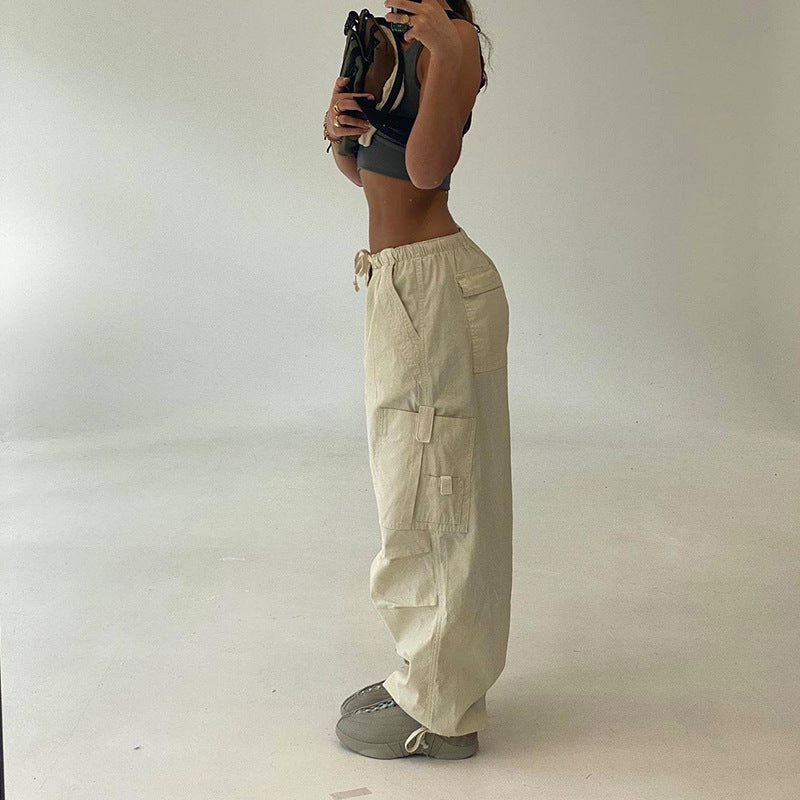 Loose cotton pants