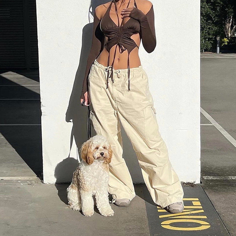 Loose cotton pants