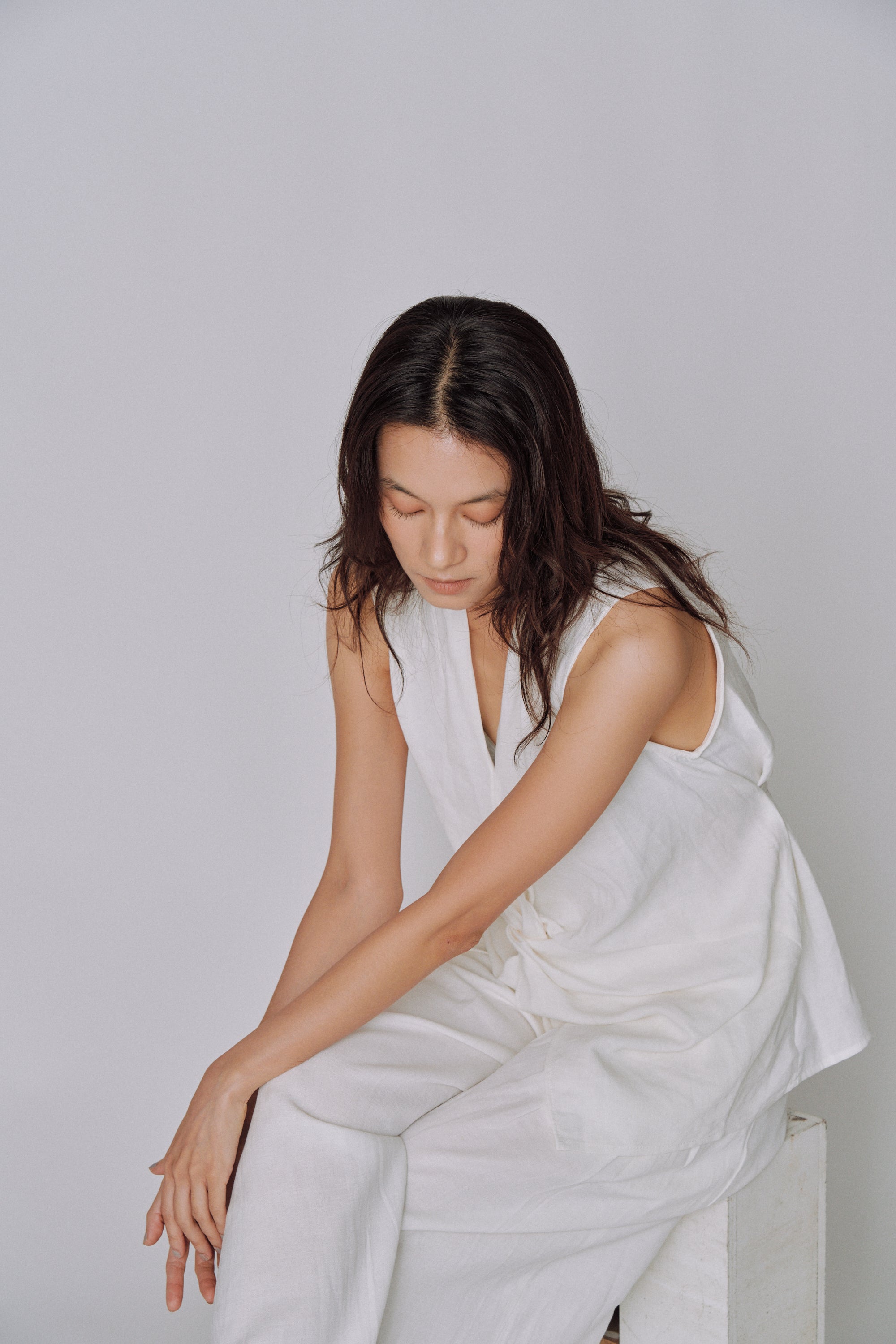 Twist Front Linen Set