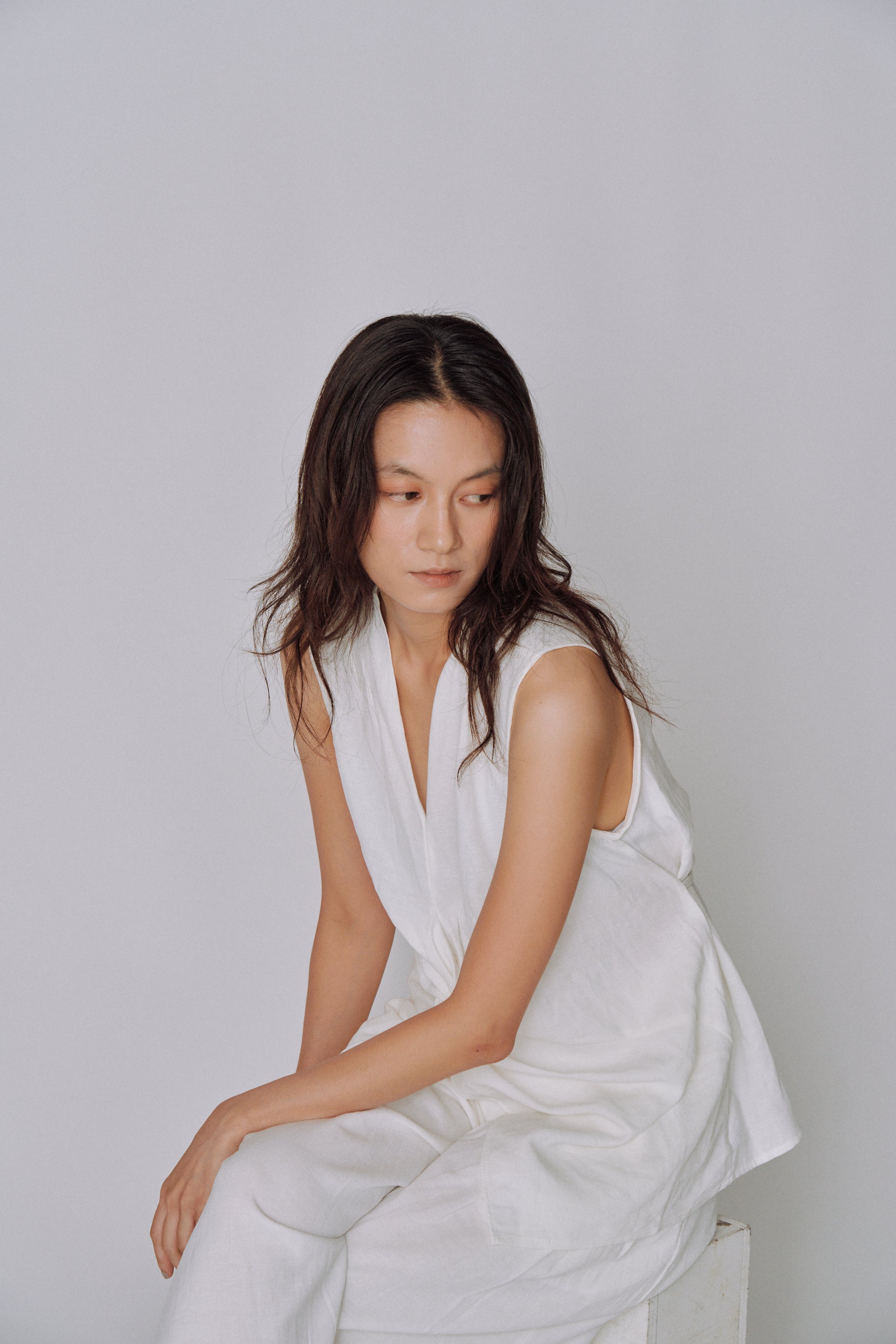 Twist Front Linen Set