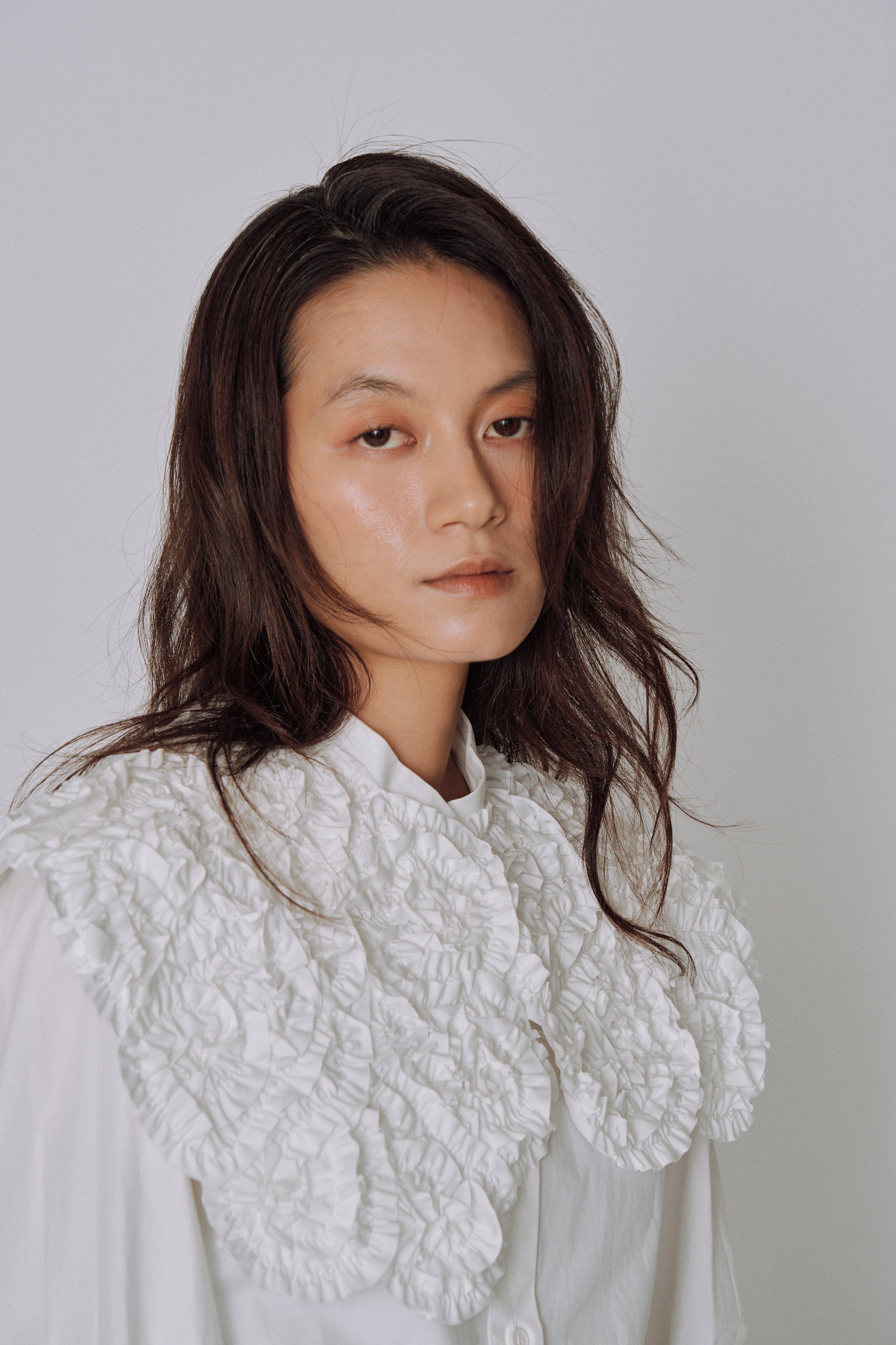 NEW｜Sculpted Petal Collar Shirt