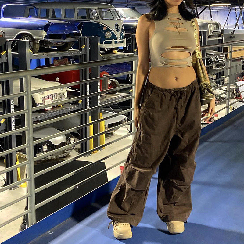 Loose cotton pants