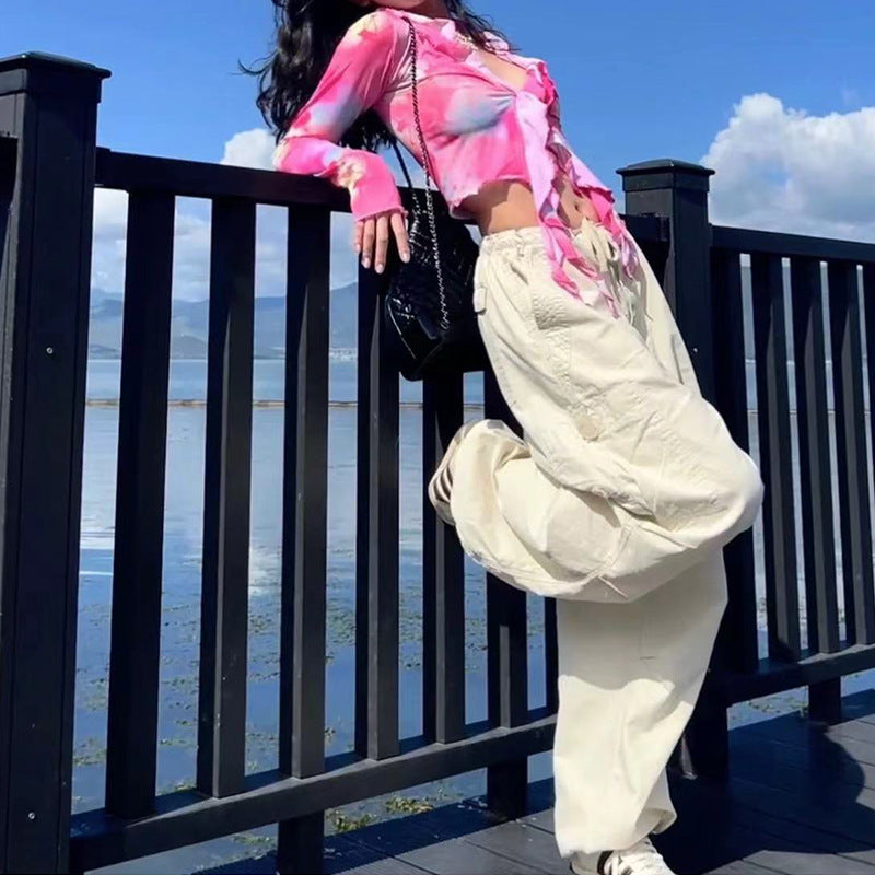 Loose cotton pants