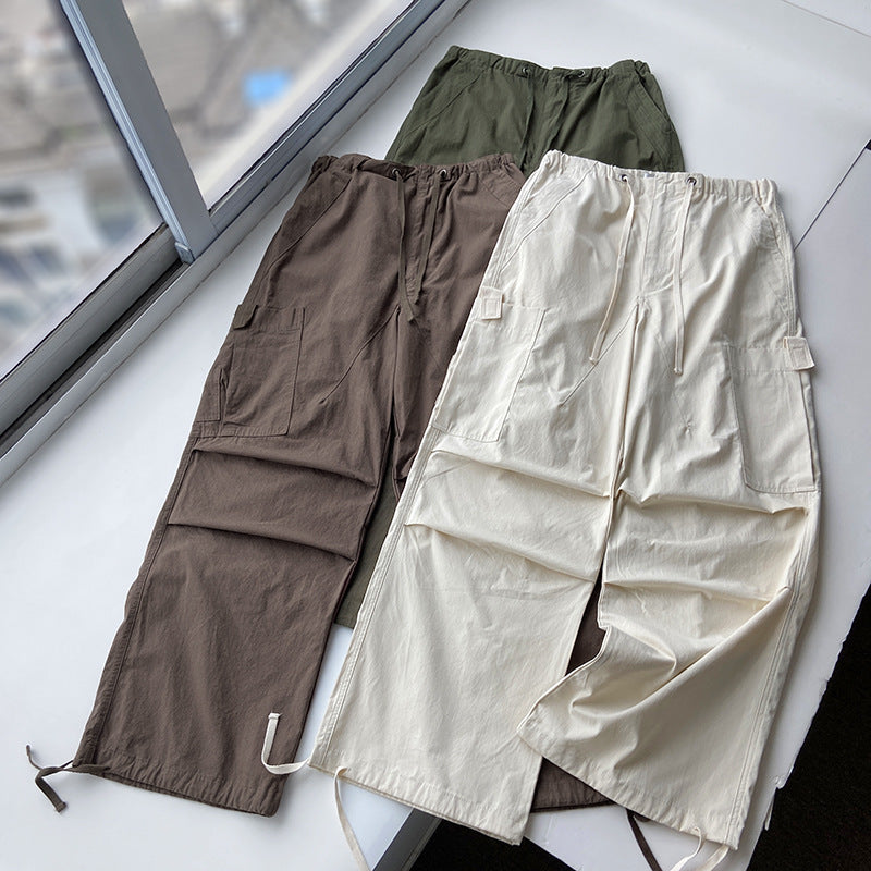 Loose cotton pants