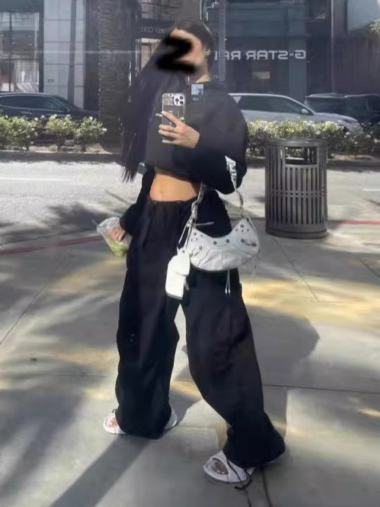 Loose cotton pants