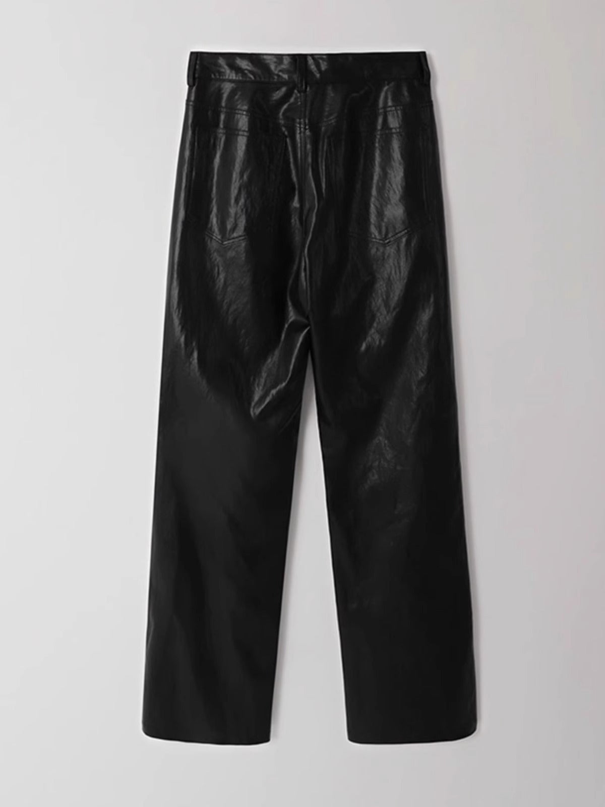 Vegan leather trousers