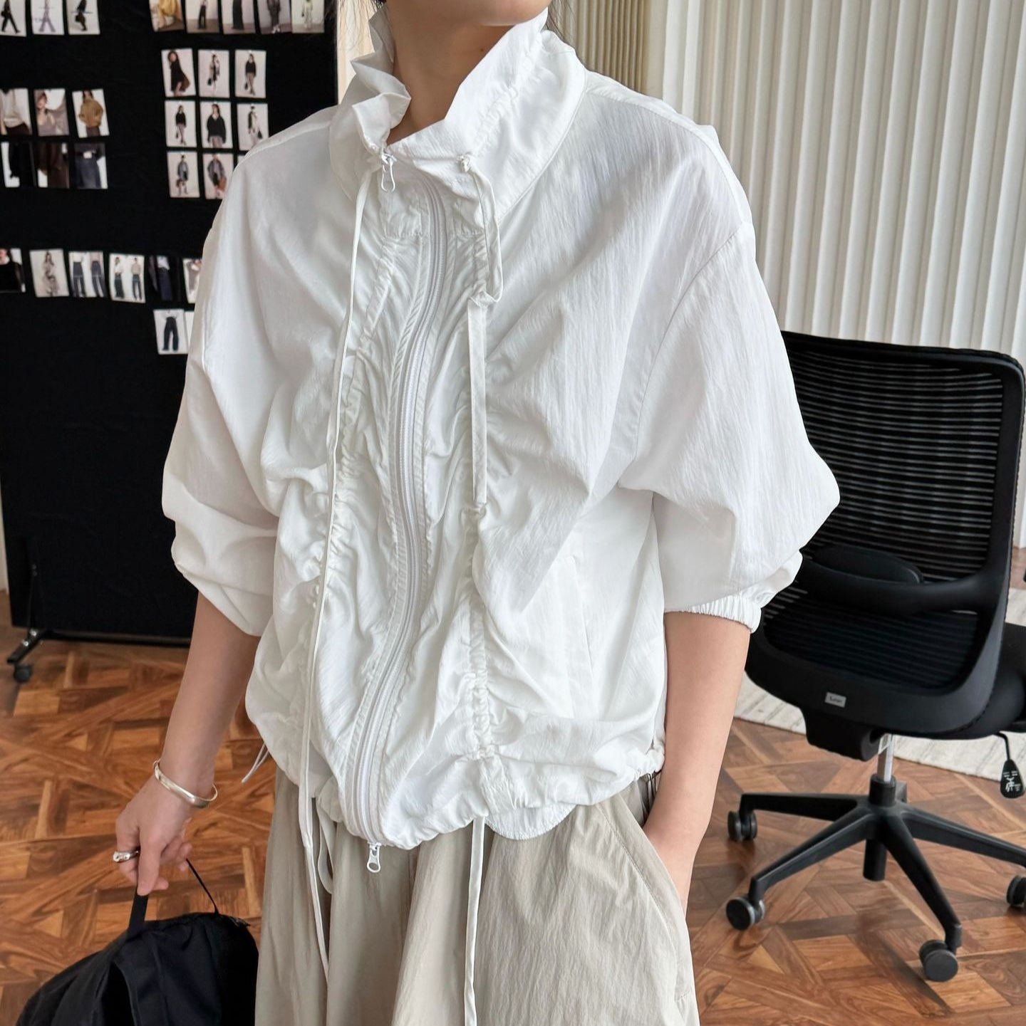 drawstring jacket