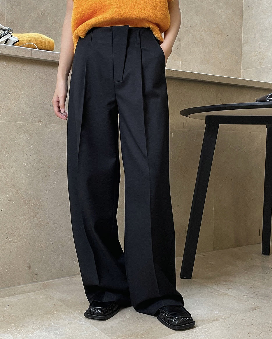 Tucked High Waist Trousers