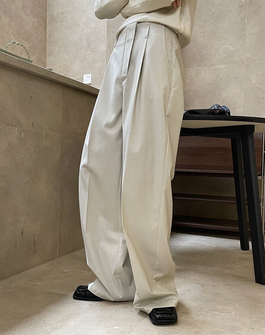 Tucked High Waist Trousers