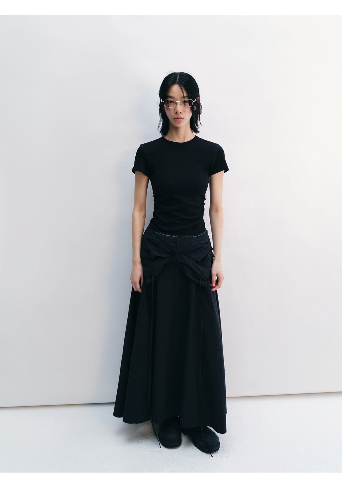 Curve Fit Shirring Tee