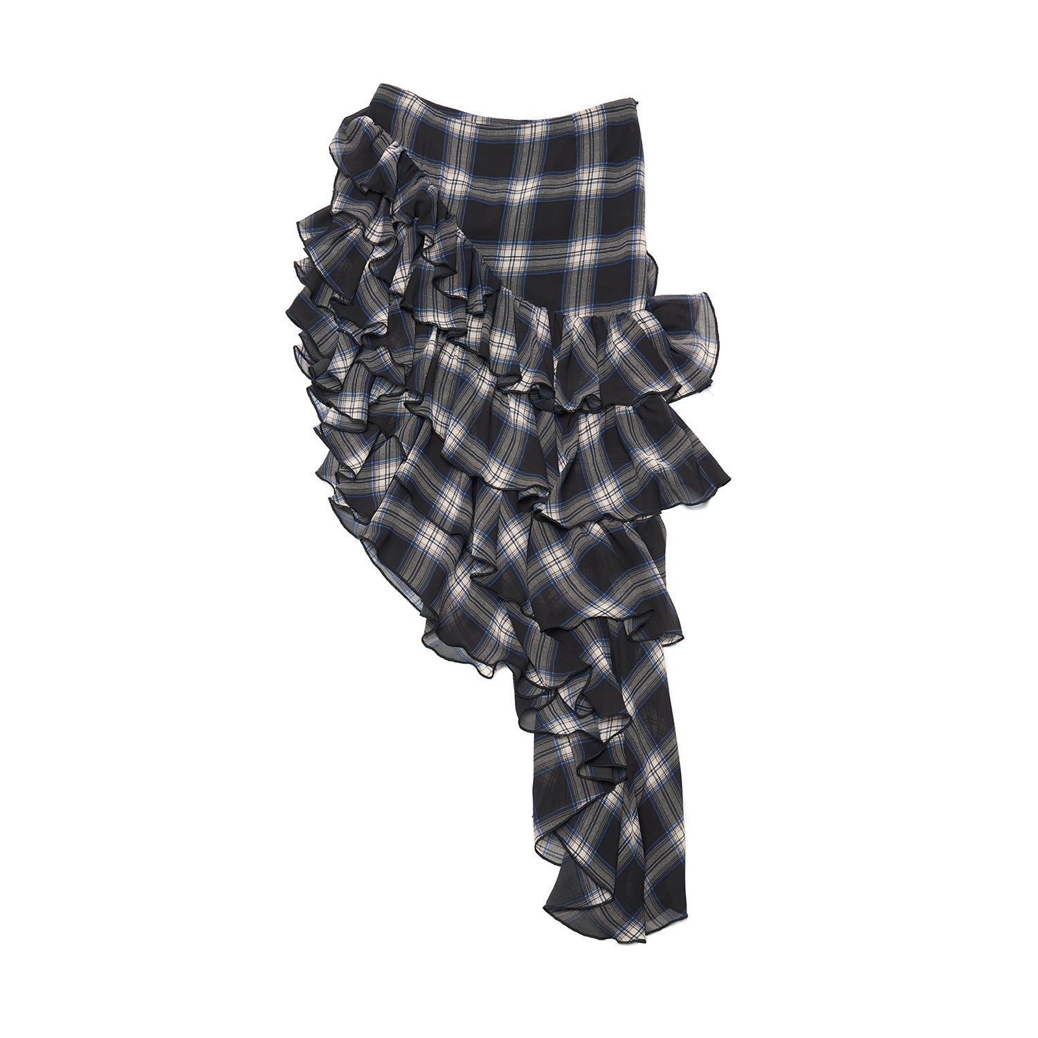 Layered Frill Check Skirt