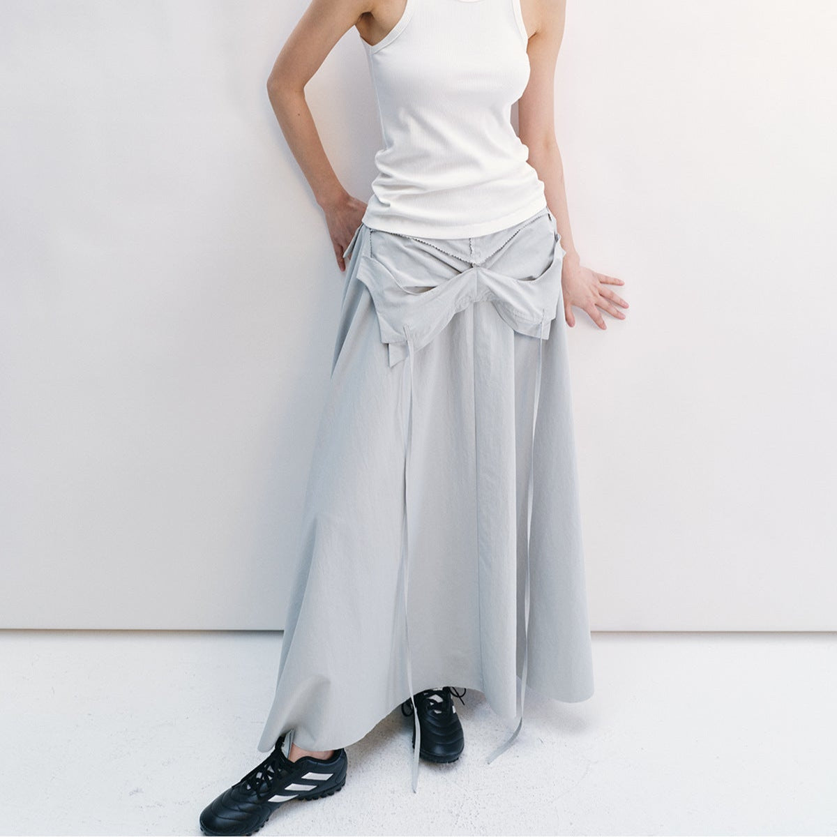 Wrap Shirt Detail Skirt