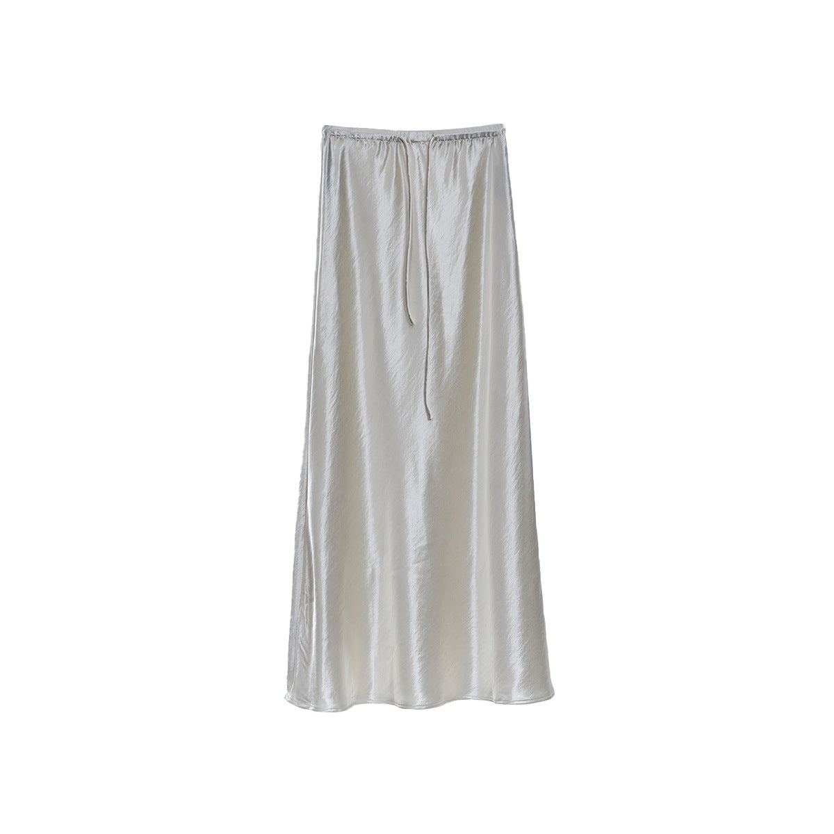 Satin Curve Skirt