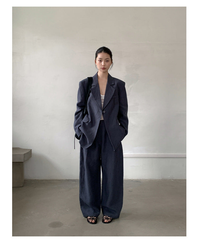 Linen Wide Trousers