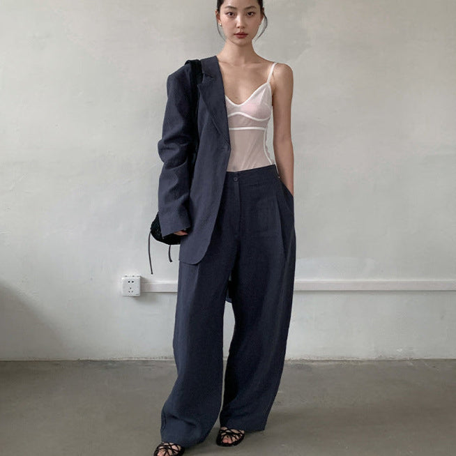 Linen Wide Trousers
