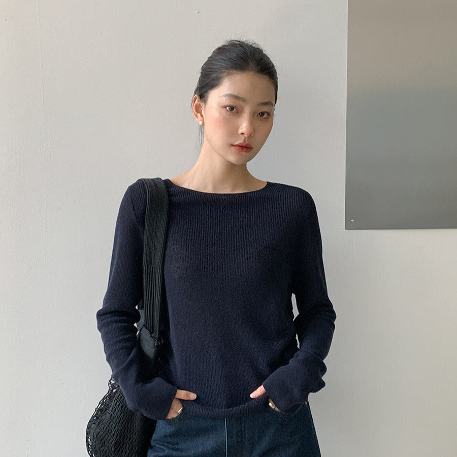 Side Gather Summer Knit