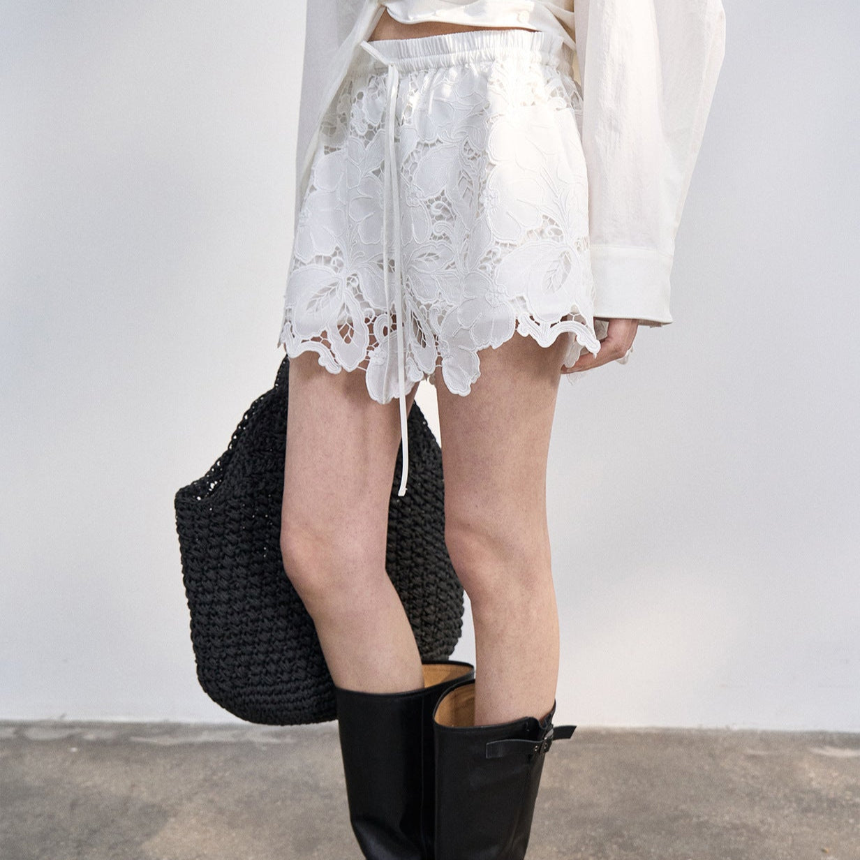 Scallop Lace Shorts