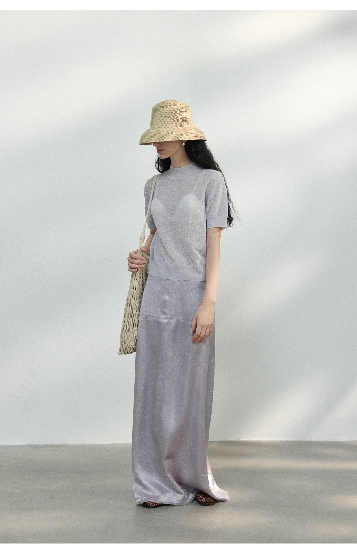 Sheer Texture Knit Top