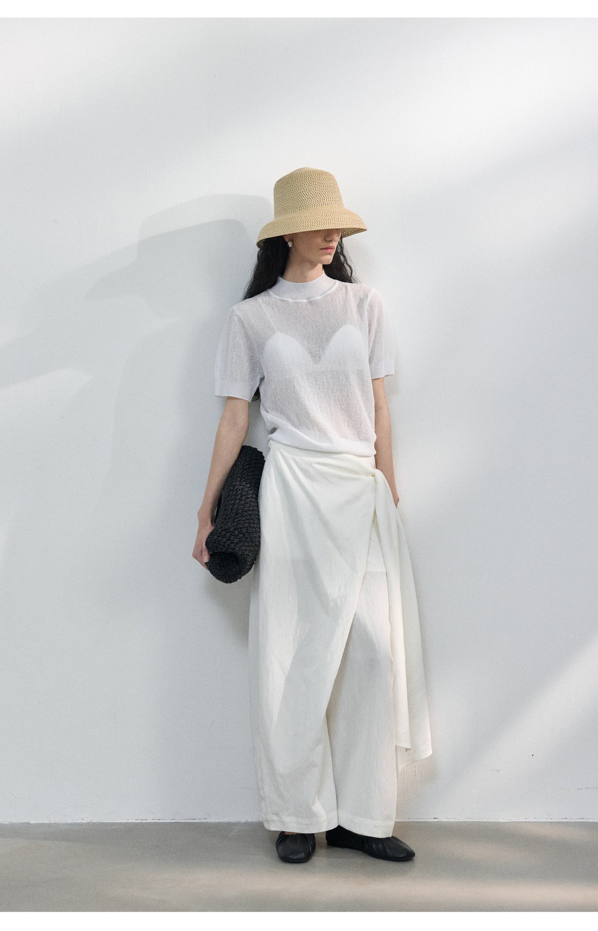 Sheer Texture Knit Top
