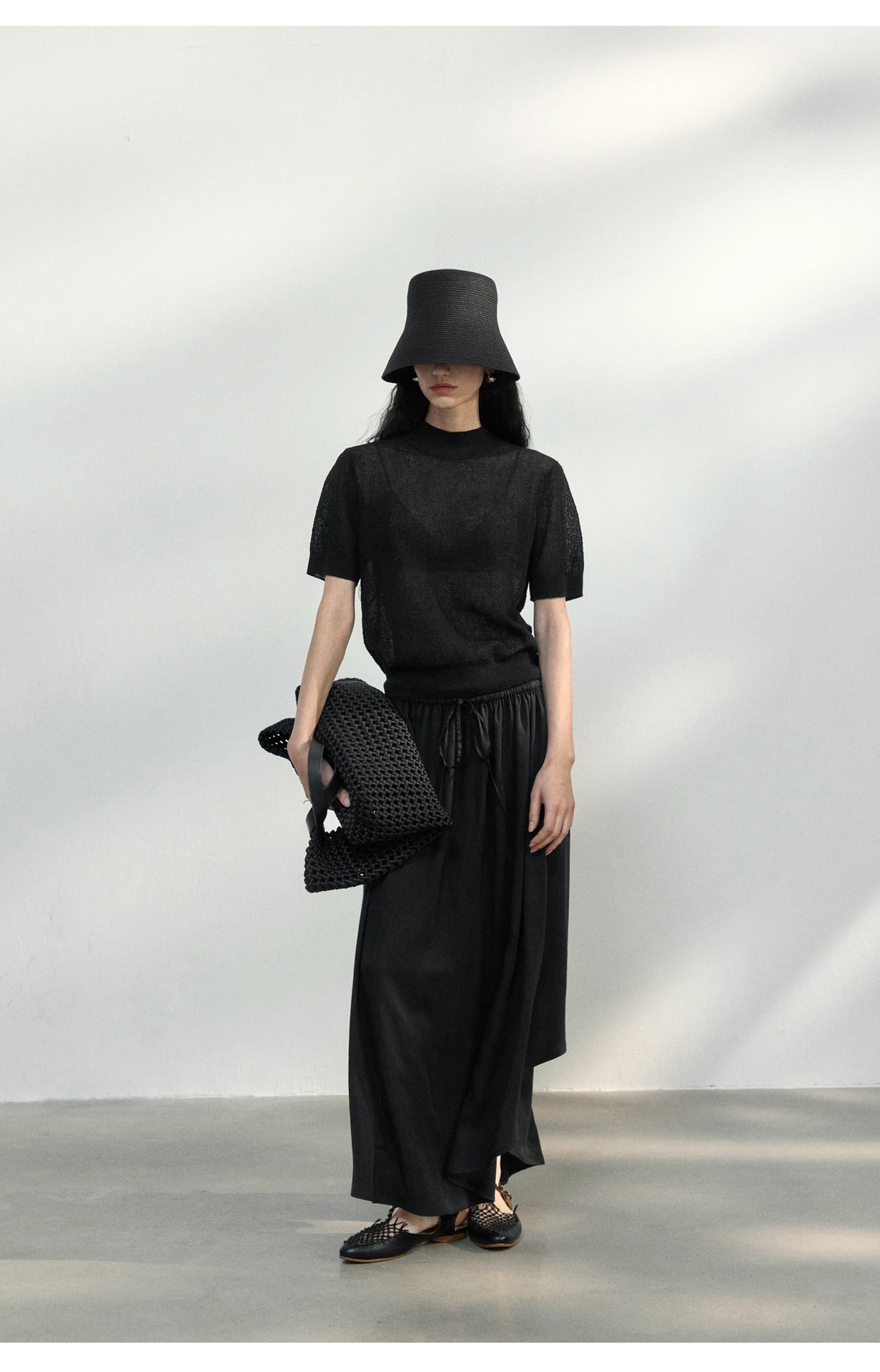 Sheer Texture Knit Top